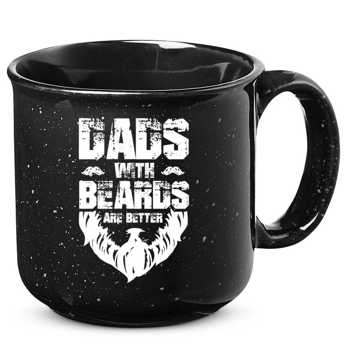 Dad Beard Gift Dads With Beards Are Better Gift For Dad Cool Gift 15oz Campfire Ceramic Mug