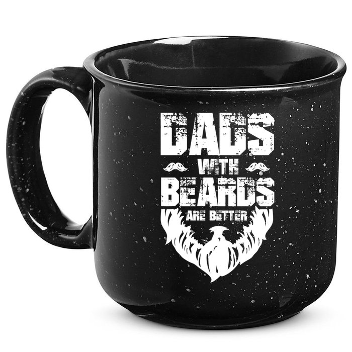 Dad Beard Gift Dads With Beards Are Better Gift For Dad Cool Gift 15oz Campfire Ceramic Mug