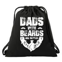Dad Beard Gift Dads With Beards Are Better Gift For Dad Cool Gift Drawstring Bag