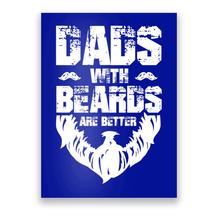 Dad Beard Gift Dads With Beards Are Better Gift For Dad Cool Gift Poster