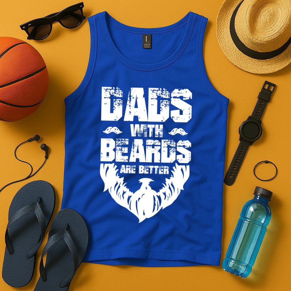 Dad Beard Gift Dads With Beards Are Better Gift For Dad Cool Gift Tank Top