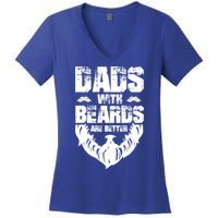 Dad Beard Gift Dads With Beards Are Better Gift For Dad Cool Gift Women's V-Neck T-Shirt