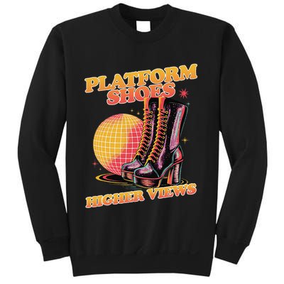 Disco Boots Groovy Retro 70s Dancing Soul Music Sweatshirt