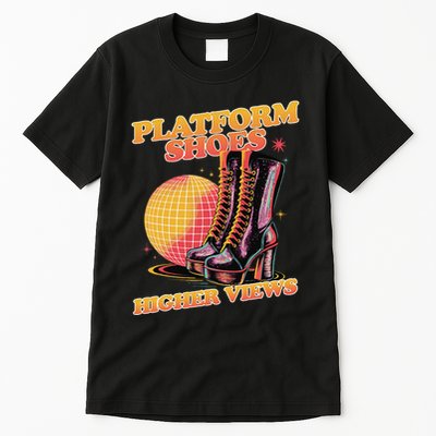 Disco Boots Groovy Retro 70s Dancing Soul Music Tall T-Shirt
