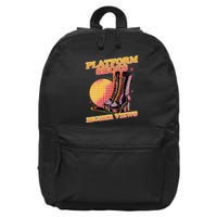 Disco Boots Groovy Retro 70s Dancing Soul Music 16 in Basic Backpack