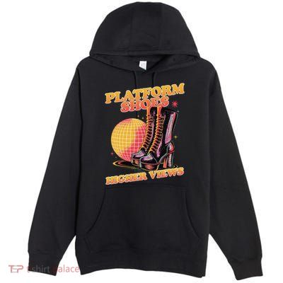 Disco Boots Groovy Retro 70s Dancing Soul Music Premium Pullover Hoodie