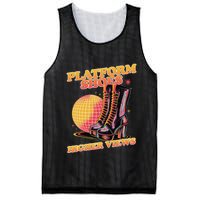 Disco Boots Groovy Retro 70s Dancing Soul Music Mesh Reversible Basketball Jersey Tank