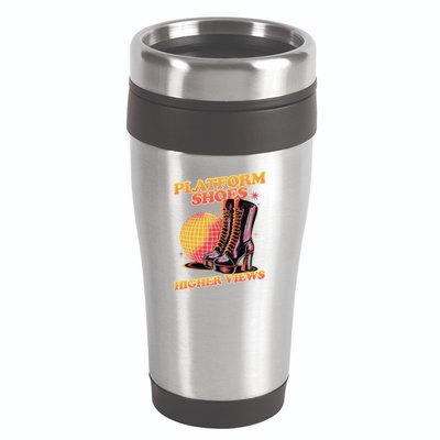 Disco Boots Groovy Retro 70s Dancing Soul Music 16oz Travel Tumbler
