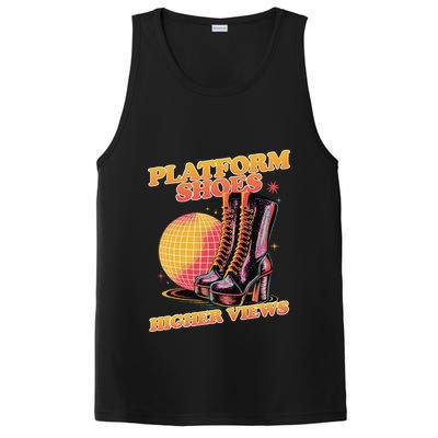 Disco Boots Groovy Retro 70s Dancing Soul Music PosiCharge Competitor Tank