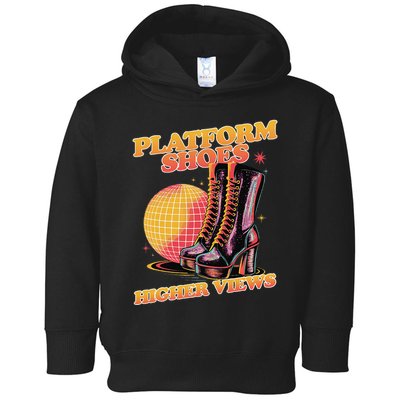 Disco Boots Groovy Retro 70s Dancing Soul Music Toddler Hoodie