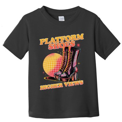 Disco Boots Groovy Retro 70s Dancing Soul Music Toddler T-Shirt