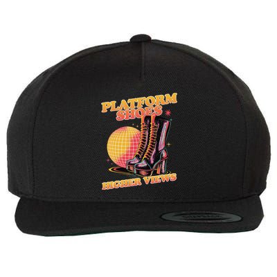 Disco Boots Groovy Retro 70s Dancing Soul Music Wool Snapback Cap