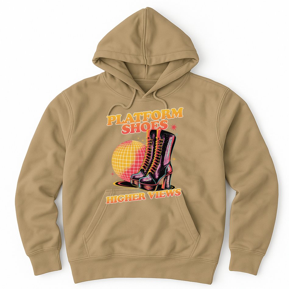 Disco Boots Groovy Retro 70s Dancing Soul Music Hoodie