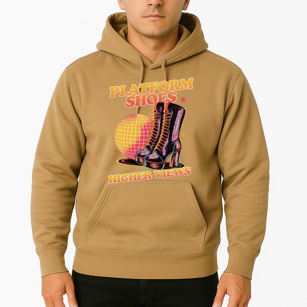 Disco Boots Groovy Retro 70s Dancing Soul Music Hoodie