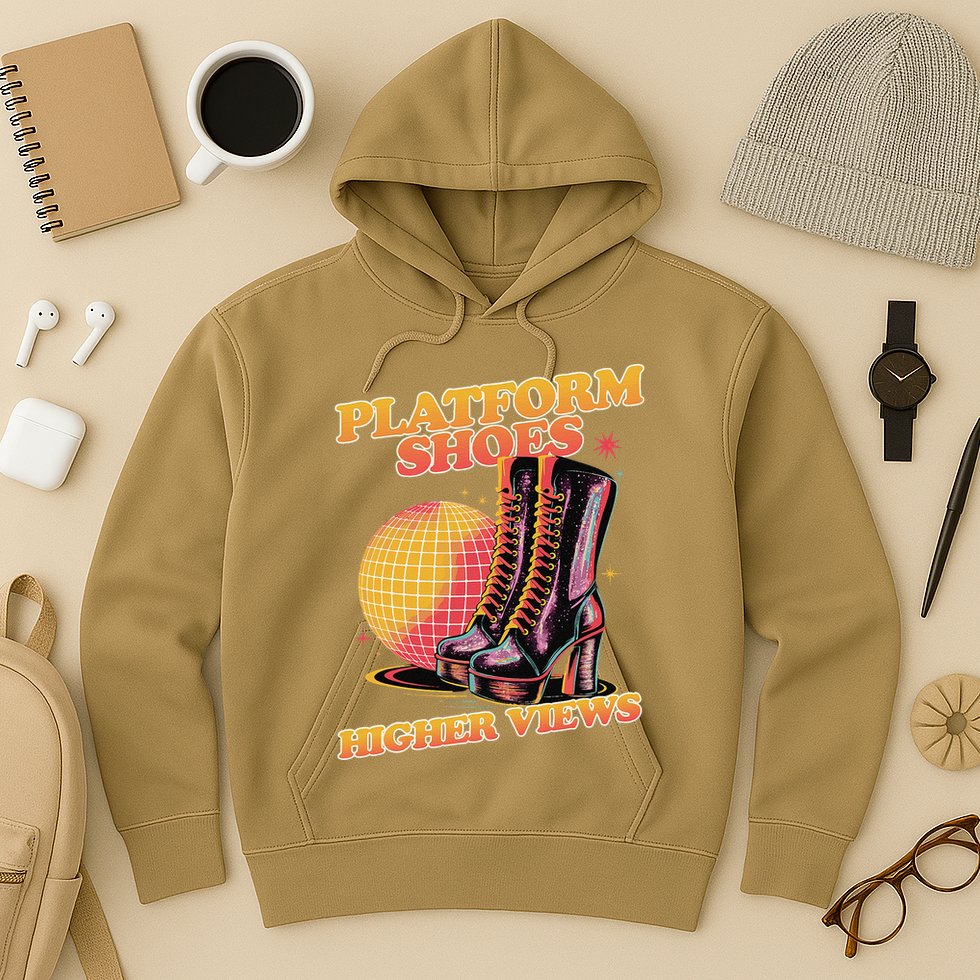 Disco Boots Groovy Retro 70s Dancing Soul Music Hoodie
