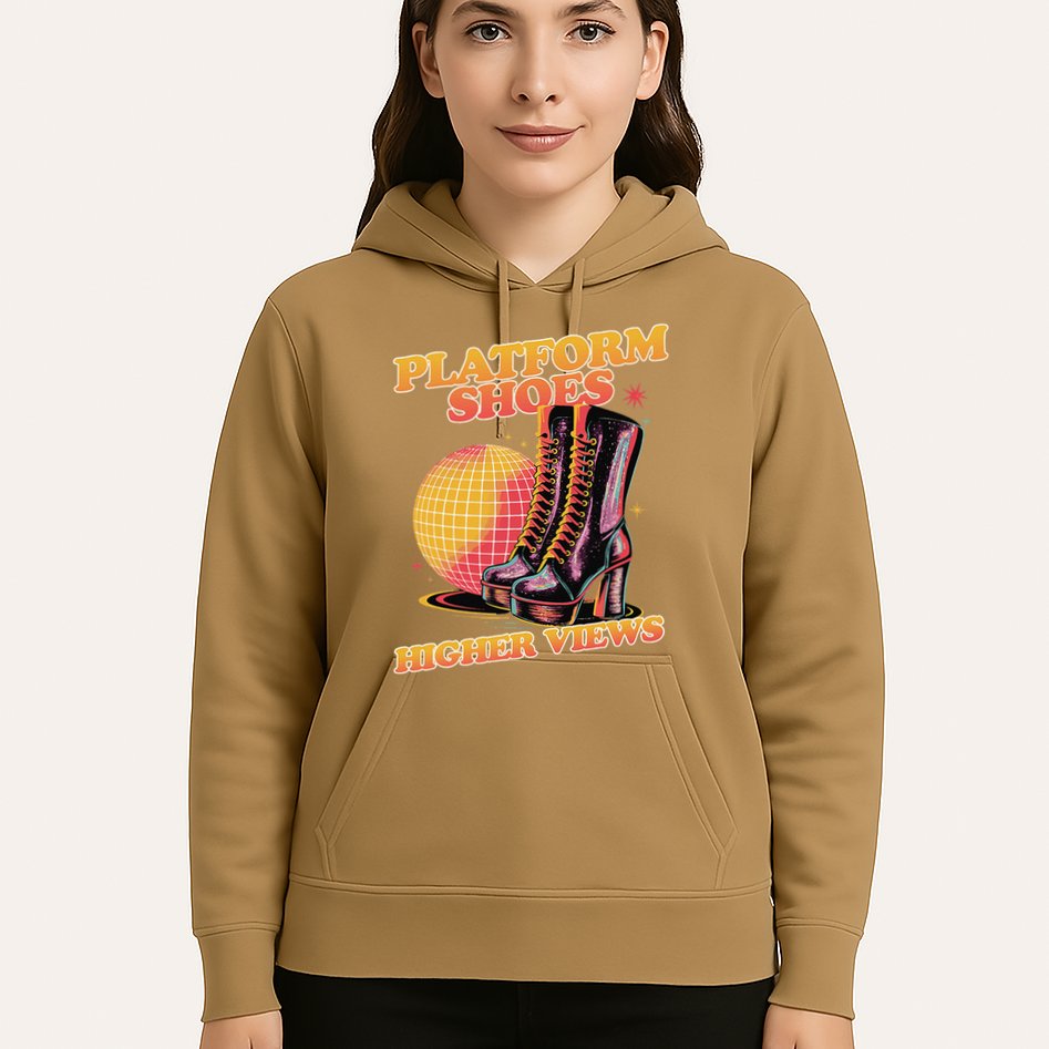 Disco Boots Groovy Retro 70s Dancing Soul Music Hoodie