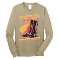 Disco Boots Groovy Retro 70s Dancing Soul Music Long Sleeve Shirt