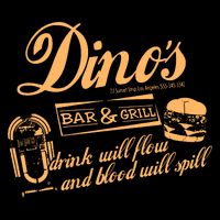 DINO'S BAR & GRILL CLASSIC ROCK Copy City Backpack