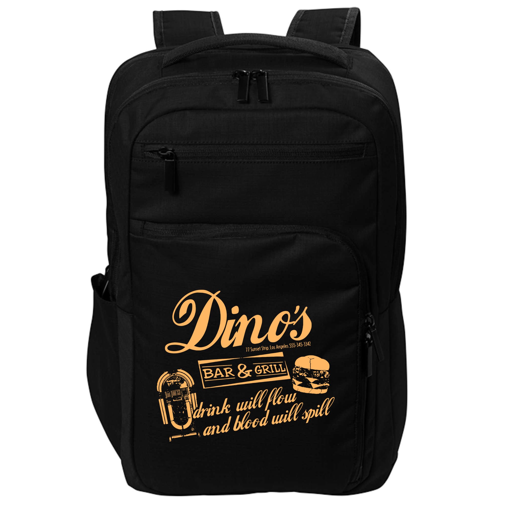 DINO'S BAR & GRILL CLASSIC ROCK Copy Impact Tech Backpack