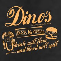 DINO'S BAR & GRILL CLASSIC ROCK Copy Adult Drive Performance Visor