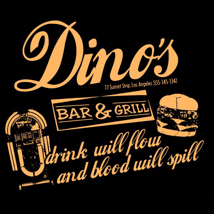 DINO'S BAR & GRILL CLASSIC ROCK Copy Wool Snapback Cap