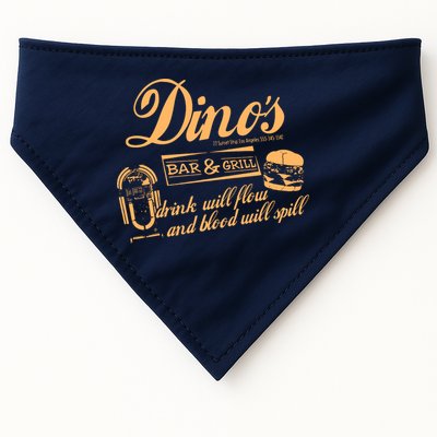 DINO'S BAR & GRILL CLASSIC ROCK Copy USA-Made Doggie Bandana