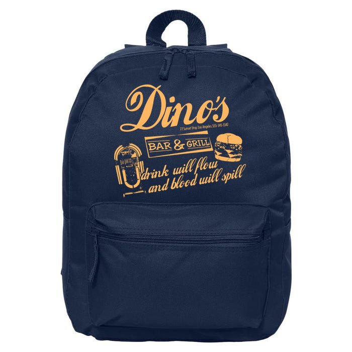 DINO'S BAR & GRILL CLASSIC ROCK Copy 16 in Basic Backpack