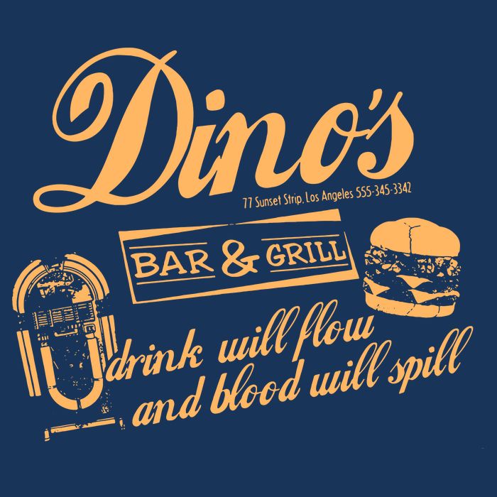 DINO'S BAR & GRILL CLASSIC ROCK Copy 16 in Basic Backpack