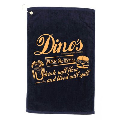 DINO'S BAR & GRILL CLASSIC ROCK Copy Golf Towel