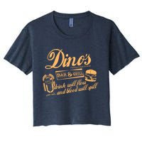 DINO'S BAR & GRILL CLASSIC ROCK Copy Women's Crop Top Tee
