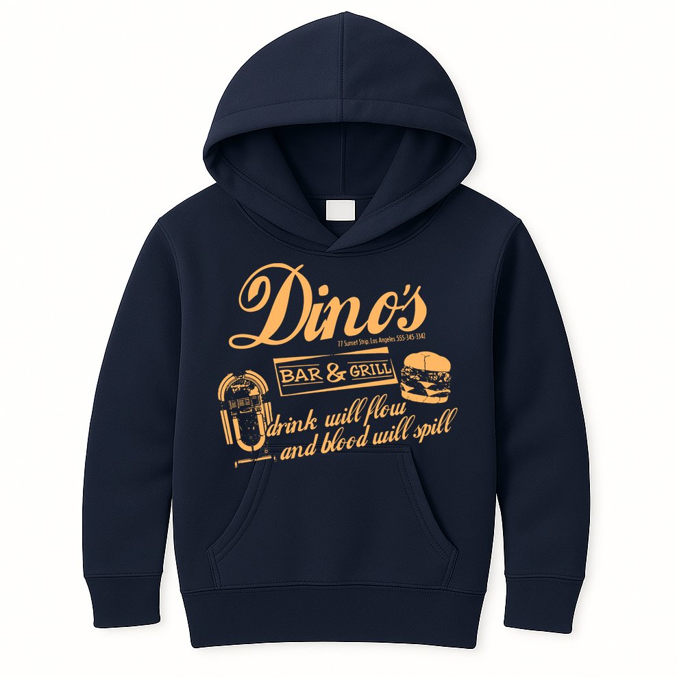 DINO'S BAR & GRILL CLASSIC ROCK Copy Kids Hoodie