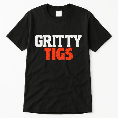 Detroit Baseball Gritty Tigs Tall T-Shirt