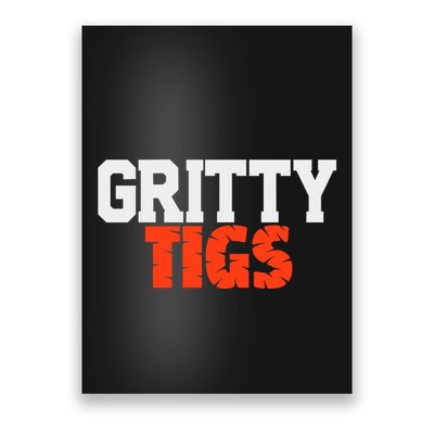 Detroit Baseball Gritty Tigs Poster