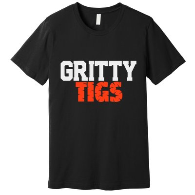 Detroit Baseball Gritty Tigs Premium T-Shirt
