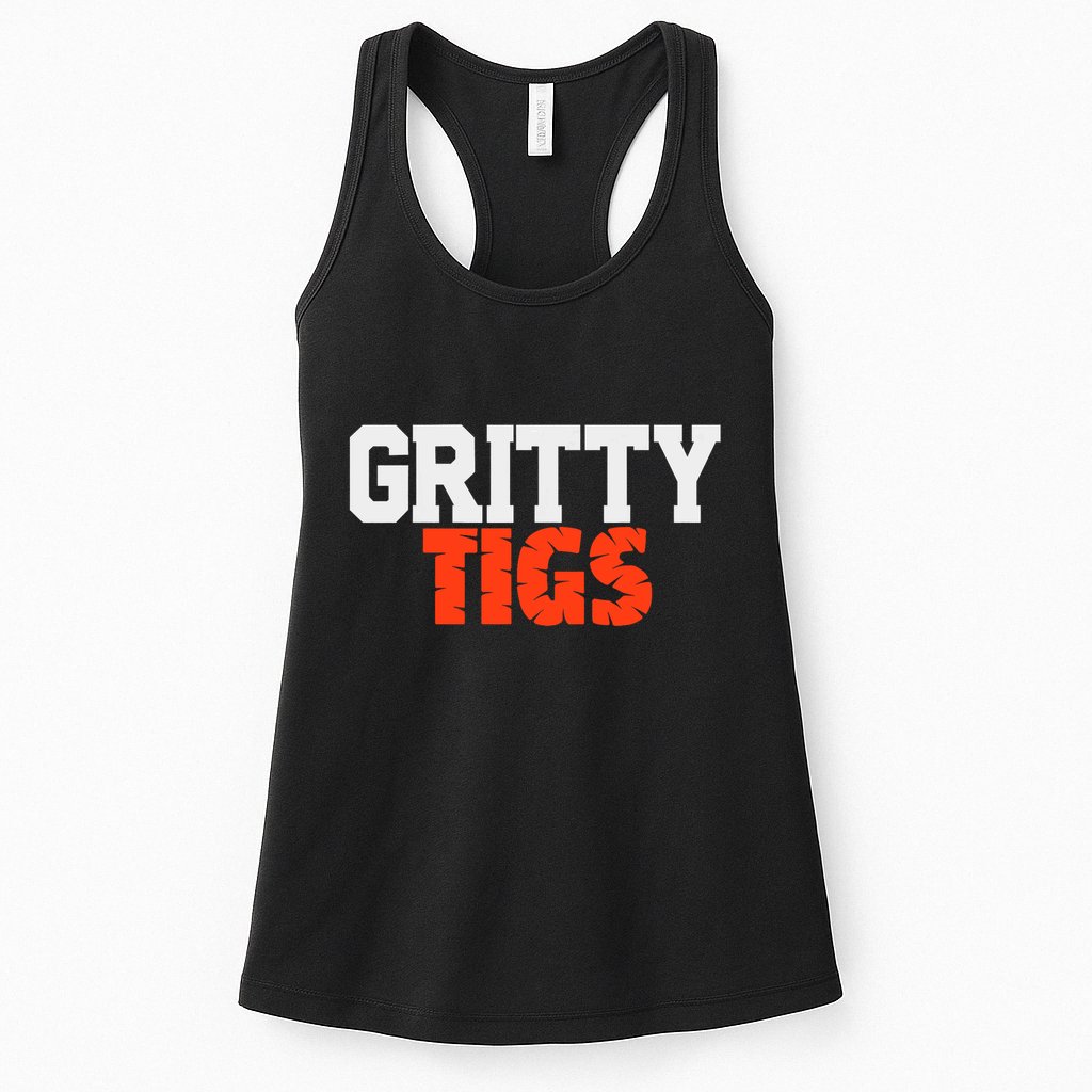 Detroit Baseball Gritty Tigs Womens Tank Top
