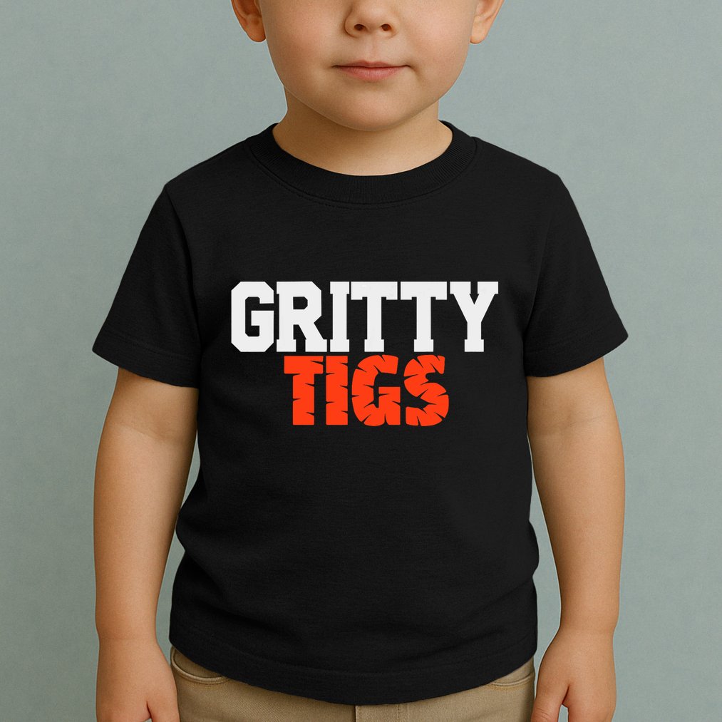 Detroit Baseball Gritty Tigs Toddler T-Shirt