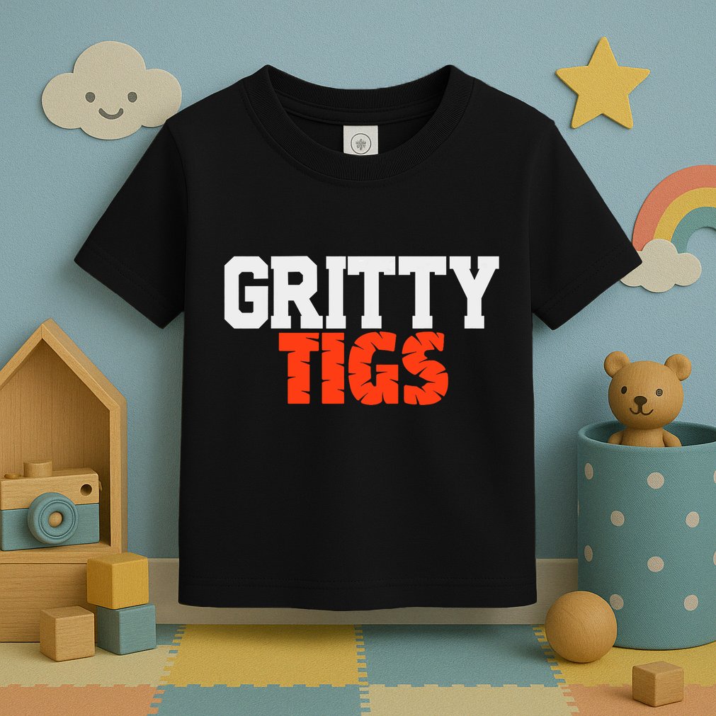Detroit Baseball Gritty Tigs Toddler T-Shirt
