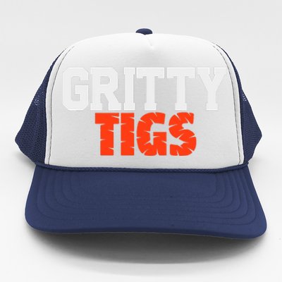 Detroit Baseball Gritty Tigs Trucker Hat