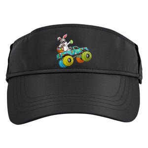 Dabbing Bunny Happy Easter Monster Truck Lovers Adult Drive Performance Visor