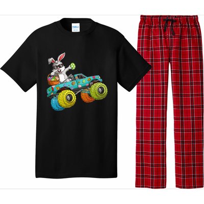 Dabbing Bunny Happy Easter Monster Truck Lovers Pajama Set