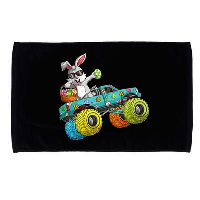 Dabbing Bunny Happy Easter Monster Truck Lovers Microfiber Hand Towel