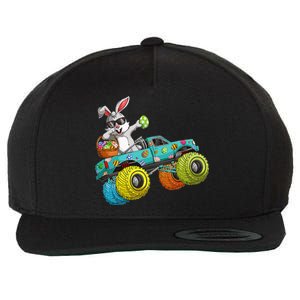 Dabbing Bunny Happy Easter Monster Truck Lovers Wool Snapback Cap