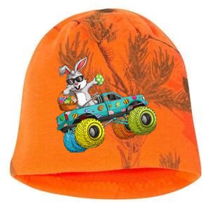 Dabbing Bunny Happy Easter Monster Truck Lovers Kati - Camo Knit Beanie