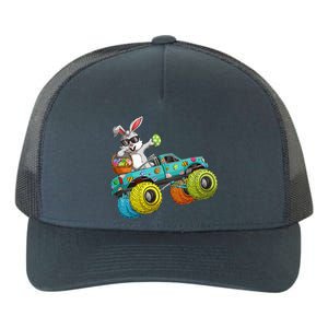 Dabbing Bunny Happy Easter Monster Truck Lovers Yupoong Adult 5-Panel Trucker Hat