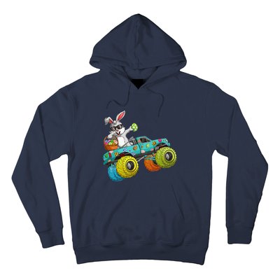 Dabbing Bunny Happy Easter Monster Truck Lovers Hoodie