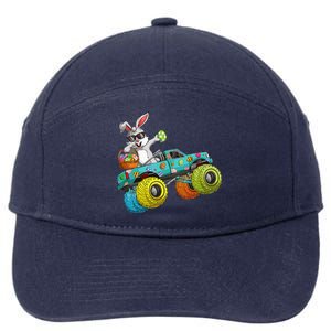 Dabbing Bunny Happy Easter Monster Truck Lovers 7-Panel Snapback Hat