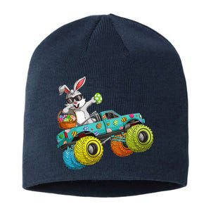 Dabbing Bunny Happy Easter Monster Truck Lovers Sustainable Beanie