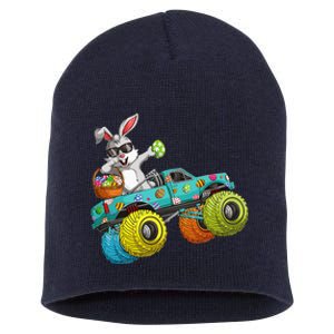 Dabbing Bunny Happy Easter Monster Truck Lovers Short Acrylic Beanie