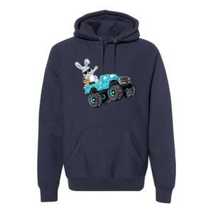 Dabbing Bunny Happy Easter Monster Truck Lovers B.oys K.ids Premium Hoodie