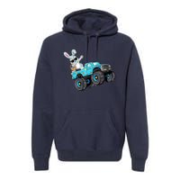 Dabbing Bunny Happy Easter Monster Truck Lovers B.oys K.ids Premium Hoodie